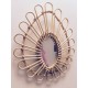 small Rattan mirror Bakker made with love