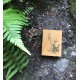 petite boite vintage bois vernie motif fleur