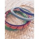 Lot de 5 bracelets jonc colorés vintage