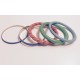 Lot de 5 bracelets jonc colorés vintage