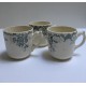 Lot de 3 tasses à café en porcelaine