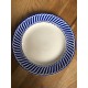 Petite assiette vintage motifs bleus