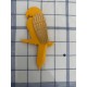 Broche perroquet jaune vintage