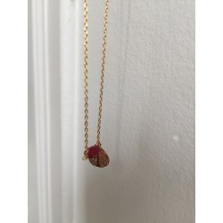 Collier GIN perle fuschia