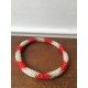 IN bracelet perle blanc,doré,rouge