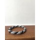 IN bracelet perle gris,argenté&noir