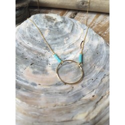 Collier ANNEAU turquoise