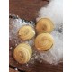 Yellow glass vintage buttons