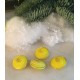 Yellow glass vintage buttons
