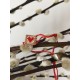 adjustable cotton strap link with woven beads heart