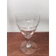 Petit verre à pied gravé vintage