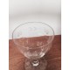 Petit verre à pied gravé vintage