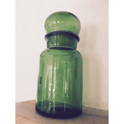 vintage jar green glass